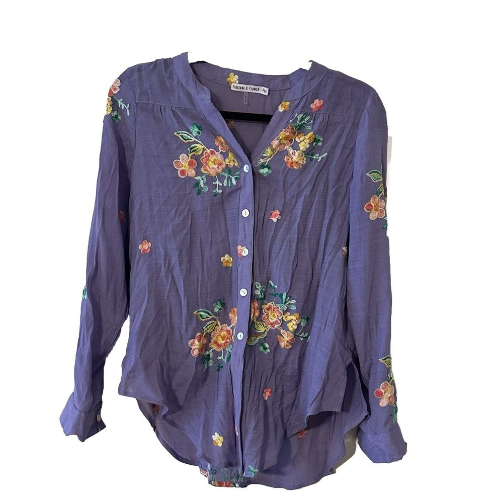 Floral Button-Up Blouse